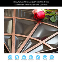 Carrelage de plafond suspendu Panneau décoratif intérieur ignifuge pour hôtel hôpital centre commercial appartement PL86 Couleur cuivre traditionnelle