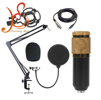 Microphone à condensateur filaire pour enregistrement en studio, diffusion en direct, podcast, voix off, diffusion à domicile, instrument de musique