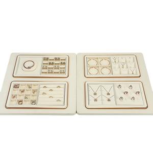 Jinsky Ensemble de présentoirs de bijoux en métal de luxe Vitrine pour bagues Colliers Pendentifs Design de rack haut de gamme - Product Image 2