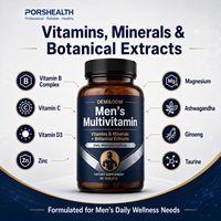 Capsules Multivitaminées pour Hommes Marque Blanche – Zinc, Magnésium, Ashwagandha, Ginseng – Soutien Immunitaire, Énergie, Bien-être Quotidien, Santé Osseuse