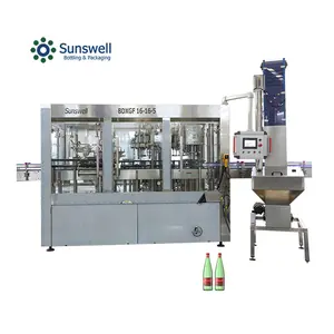 High Precision Carbonated Filling Machine Price Glass Bottle Soda Filling Machine Carbonated Water Filler