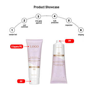 Tube de dentifrice bouteille d'emballage cosmétique haute brillance tuyaux en plastique Tube de lotion 45/60ml crème pressant tubes d'emballage en stratifié - Product Image 3