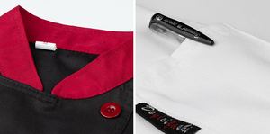 Witte koksjas met lange mouwen en zakken op de borst Zachte restaurantkokuniformen voor werknemers Kok Hotelkokkleding - Product Image 5