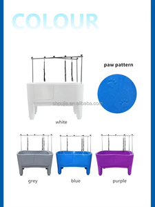 Baignoire blanche H-112 pour animaux de compagnie pour chien chat <span class=keywords><strong>bain</strong></span> douche avec fonction de massage pour la maison ou l'hôpital pour animaux de compagnie toilettage comprend une tondeuse à <span class=keywords><strong>sabot</strong></span> - Product Image 4