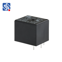 Relay MPA Miniatur 5pin Micro Jqc-3ff DC Spdt 24vdc Sugar Cube T73 DC 5V/6V/9V/12V/24V/48V 10A Tertutup Pelindung Hitam