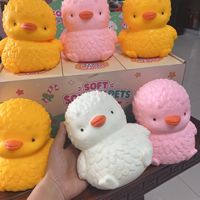 Jumbo Creative Cute Duck Decompression Squeeze Ball 18cm Slow Rebound Vent Fidget Toy Work Desk Stress Toy Blind Box Wholesale