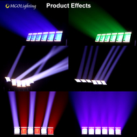 Mgolighting 6*60W RGBW 4en1 Beam Wash LED Moving Head Matrix Bar Light pour DJ Mariage Concert Lumière de scène