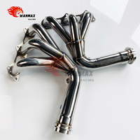 Collecteur d'échappement en acier inoxydable poli haute brillance compatible avec Porsche 991 GT3 3.8L
