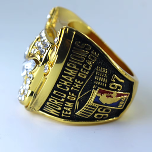 Bague de championnat des taureaux <span class=keywords><strong>1997</strong></span> Bague de championnat de la Ligue américaine de basket-ball Bague commémorative pour ventilateur - Product Image 4