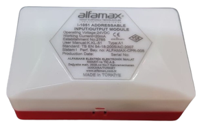 Module de relais d'entrée/sortie adressable Alfamax I-1051 avec isolateur intégré pour systèmes de contrôle incendie, appareil certifié EN54-18 - Product Image 2