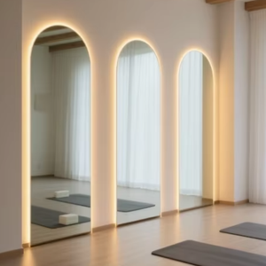 Профессиональное настенное зеркало с LED-подсветкой в современном стиле, большое зеркало с LED-подсветкой - Product Image 1