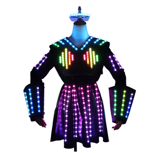 LED luminoso unicorno cavallo stampato in Nylon tuta da passerella per ragazze Victoria Sexy da sera da ballo sala da ballo <span class=keywords><strong>DJ</strong></span> reggiseno Party - Product Image 1