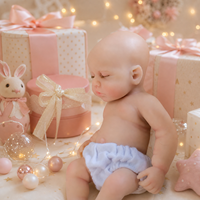 Poupées en gros, réalistes, 13 pouces, bébé fille, corps entier en silicone, poupées reborn en platine réalistes