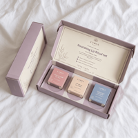 Set de Cuidado Labial, Caja de Cartón Corrugado para Envíos Personalizada, Caja de Cartón con Corte Troquelado Tipo E, Embalaje Personalizado