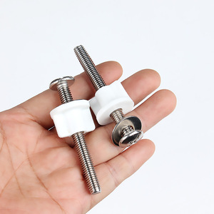 Tornillos para asiento de inodoro Aojiele, par de tornillos de cabeza plana Phillips de acero inoxidable 304 para instalación y fijación - Product Image 3