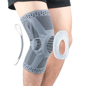 Genouillère de protection unisexe pour adulte, professionnelle, en nylon et coton épaissi, respirante, antidérapante, pour le sport et la lutte - Product Image 2
