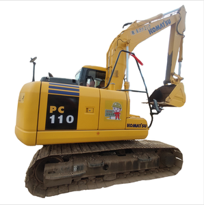 Excavadora Usada Komatsu PC110 de 11 Toneladas con Cucharón de 0.53m, Marca Original Japonesa, Motor de Construcción de Orugas Medias, Bajas Horas de Uso, CE - Product Image 1