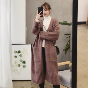 Nouveau Cardigan Long d'Automne-Hiver pour Femme, Manteau Ample en Maille Épaisse et Élégante avec Poches Décontractées, Respirant, Style Streetwear - Product Image 2