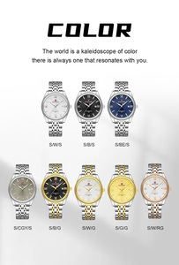 Montre-bracelet à quartz décontractée pour homme en acier inoxydable 9282 avec bracelet de 20 mm, de haute qualité, de marque originale - Product Image 3