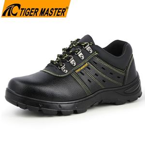 <span class=keywords><strong>Chaussures</strong></span> de sécurité Tiger Master basses en cuir noir, avec embout en acier et anti-perforation, respirantes, pour hommes, <span class=keywords><strong>vente</strong></span> directe usine, OEM - Product Image 1