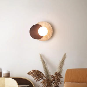 瓦比-萨比石灰华壁灯-入口通道、卧室创意装饰墙和设计师空间的艺术简约灯 - Product Image 1