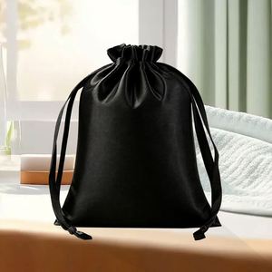 Bolsas de Satén para Joyería con Impresión de Logotipo Personalizado. Bolsas con Cordón para Almacenamiento a Prueba de Polvo, Embalaje de Regalos, Bolsillo para Conejitos, Pedidos Personalizados - Product Image 6