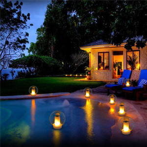 Venta caliente IP68 Impermeable Solar Powered Antorcha Llama Flotante LED Luz de mesa de <span class=keywords><strong>piscina</strong></span> - Product Image 5