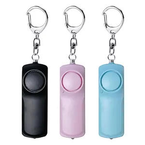 Manufactory Security Personal Alarm Powered Battery Self Defense keychain Alarm Self Defense Products for women