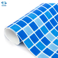 Approvisionnement d'usine personnalisé mosaïque piscine Liner 3 types d'épaisseur pour accessoires de piscine rouleau piscine liner