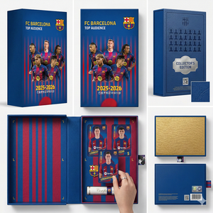 YYing 2025-2026 Tarjetas Coleccionables de Fútbol de las Mejores Estrellas del Fútbol: <span class=keywords><strong>Messi</strong></span>, Suárez, Neymar, Robinho, Daka Barcelona - Product Image 2