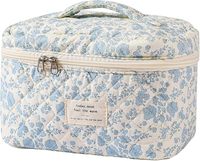 Sac de voyage en coton de grande capacité, porte-maquillage doux et confortable, rouge à lèvres, brosse conteneur, joli sac cosmétique pour dame