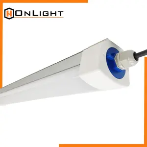 Lampu linear led 4 kaki 5 tahun, lampu neon tahan cuaca ip65 40 watt, perlengkapan pencahayaan