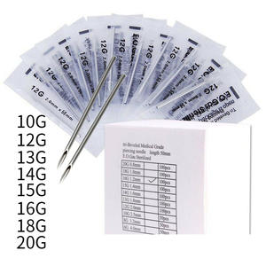 Gaby 18g 16G 14g 20g acero inoxidable quirúrgico herramientas profesionales para el cuerpo punzón alfileres aguja cánula aguja piercing aguja para perforar - Product Image 5