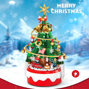 Bloques de Construcción JinYing, Decoración Navideña para Niños, Juguetes de Árbol de Navidad con Luz y Música - Product Image 5