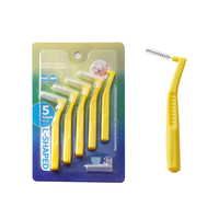 Cure-dents en plastique en nylon en forme de L brosse interdentaire brosse à dents pour enfants caractéristiques de fil d'acier inoxydable nettoyage des dents