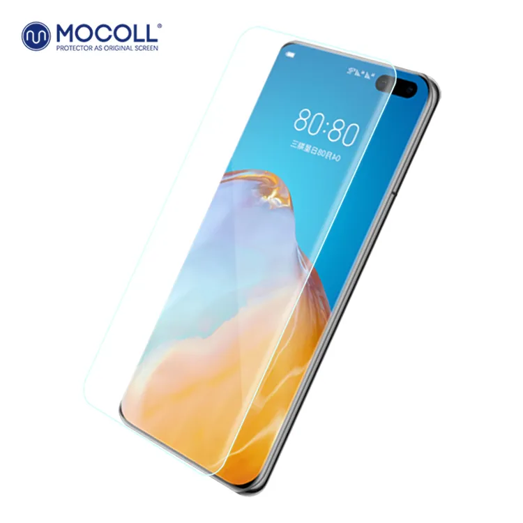 9H Đầy Đủ Bìa Cong Lỏng UV Keo Tempered Glass Đối với Huawei P40 Pro P30 PRO Bảo Vệ Màn Hình Kính Bảo Vệ phim