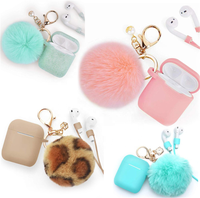 Porte-clés boule de fourrure en fausse fourrure, pompon, vente en gros, fausses peluches, orange, renard, arc-en-ciel, 55x7cm