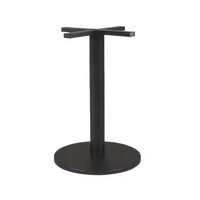Base de table en fer enduit de poudre noire de conception moderne pour table de restaurnat/base de table basse