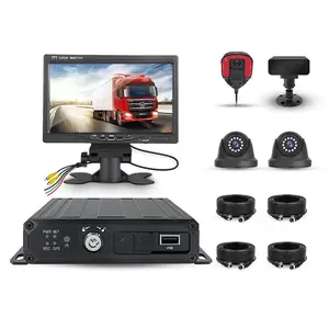 1080P máy ảnh ai điện thoại di động DVR 4CH Kit Xe bus CCTV 4 gam GPS điện thoại di động DVR ADAS DMS GPS BD GLONASS xe Blackbox DVR tầm nhìn ban đêm mvr