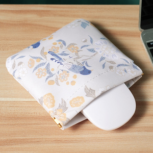 Vintage Mini <strong>Automatic</strong> Shrapnel Cosmetic Storage Bag PU Wired <strong>Headset</strong> Data Cable Portable Waterproof Coin Purse Multi-Function - Product Image 3