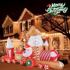 <span class=keywords><strong>D</strong></span>écoration de voiture gonflable de Noël personnalisable pour l'extérieur, avec motif de <span class=keywords><strong>bonhomme</strong></span> <span class=keywords><strong>en</strong></span> <span class=keywords><strong>pain</strong></span> <span class=keywords><strong>d</strong></span>'épices, étanche IP44 et durable, 11 pieds - Product Image 4