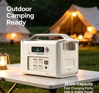Station d'alimentation portable LiFePO4 1 kWh 1000 W avec panneau solaire MPPT et onduleur à onde sinusoïdale pure pour le camping, la maison et l'utilisation en voiture