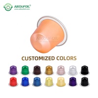 Capsules de café instantané en métal de 15 ml avec couvercle, pour usage commercial et domestique, capsules de café vides pour expresso