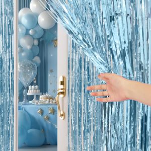 Foil Tinsel Curtains, Birthday Party Decorations <strong>Door</strong> <strong>Streamers</strong> for Halloween,Christmas,Wedding,Graduation,Holiday,Theme Events - Product Image 2