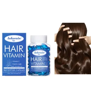 Mulheres Cabelo Vitamina Cápsula Óleo Suave Silky Complex Oil Tratamentos Extrato Natural Nourish Repair Danos Cuidados com o cabelo 60pcs