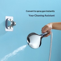 Douche à main multifonction pressurisée en ABS, vente en gros d'usine, avec modes jet, massage et pluie, design moderne