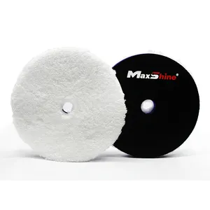 Maxshine pad pemoles mobil, microfiber DA profesional dengan tepi lurus