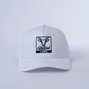 Gorra de Béisbol de Cinco Paneles Personalizada con Logotipo Bordado, Diseño de Moda, Perforada con Láser, de Poliéster, Venta al Por Mayor - Product Image 1