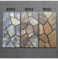 Carreaux de céramique de Foshan pour murs et sols extérieurs, 300x600 mm, motif pierre, style campagnard, pour balcon, cour extérieure, clôture