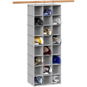 24 Compartments Hanging <b>Shoe</b> Organizer Closet Hanging <b>Shoe</b> <b>Storage</b> Shelf Wall Mount <b>Space</b> <b>Saving</b> <b>Shoe</b> Rack Hanging <b>Shoe</b> Organize - Product Image 1
